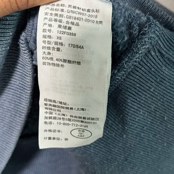 Abercrombie & Fitch Soft AF Fleece Sweatshirt - Men’s XS - Washed Blue - Picture 3 of 10